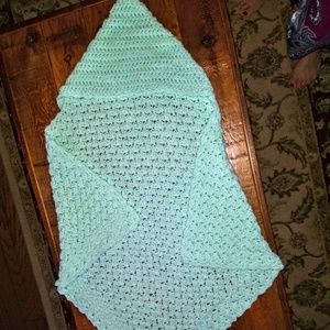 Hand crocheted baby blanket